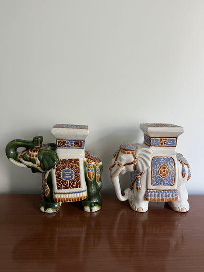 Cute Ceramic Elephant Pair