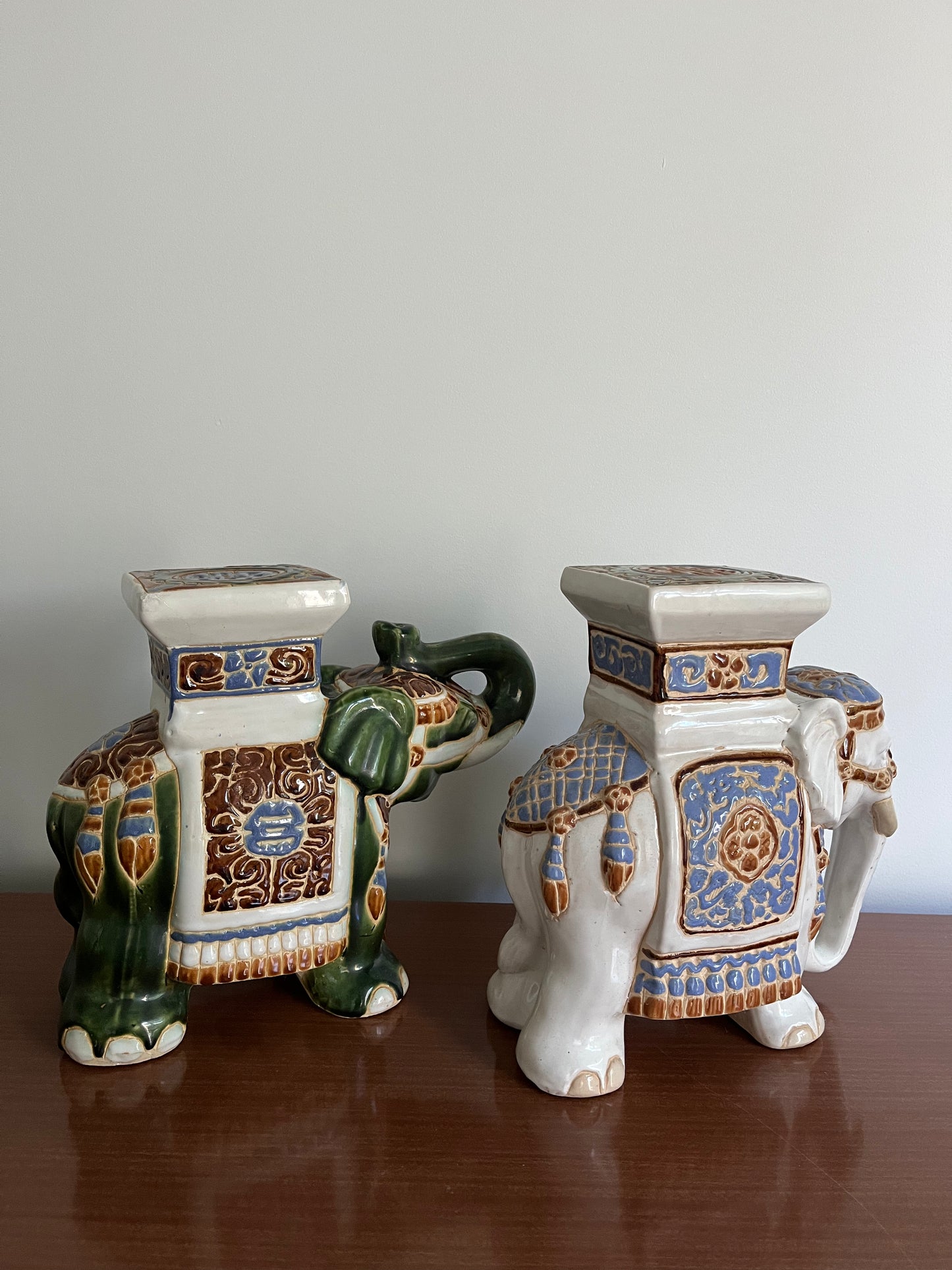 Cute Ceramic Elephant Pair