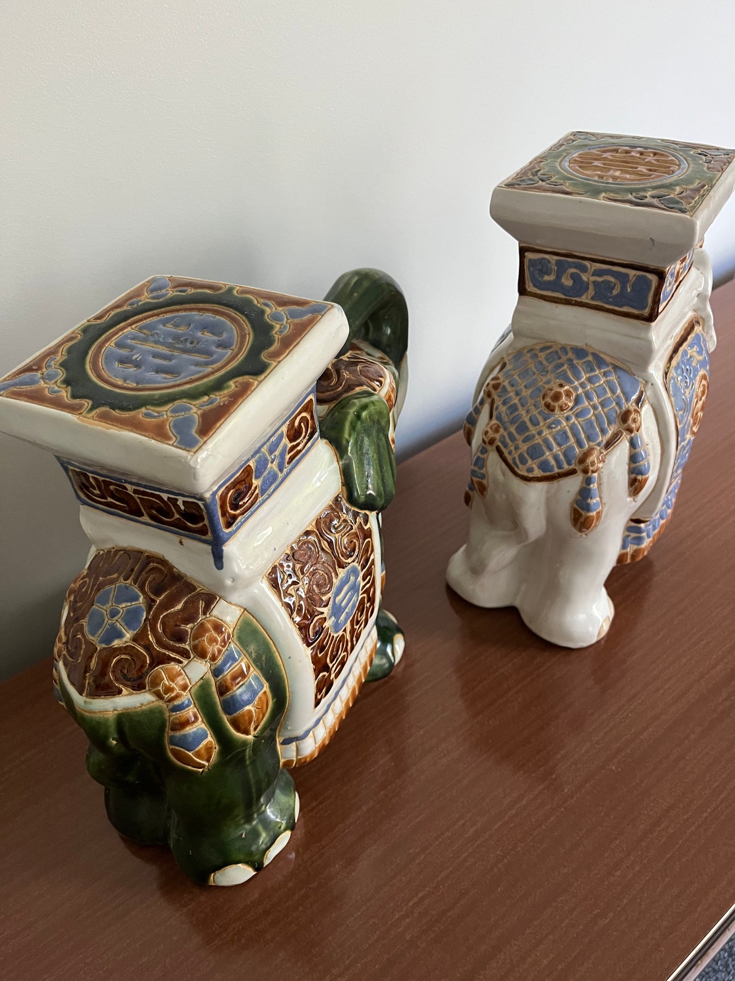 Cute Ceramic Elephant Pair