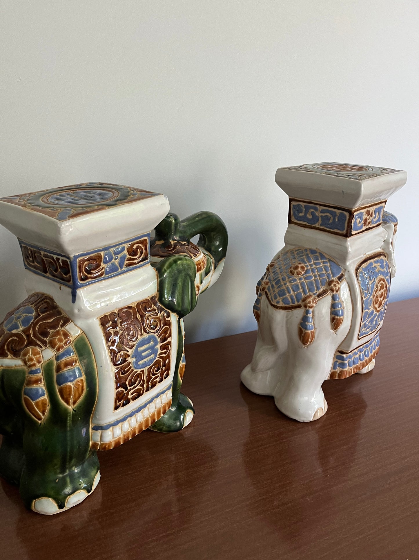 Cute Ceramic Elephant Pair