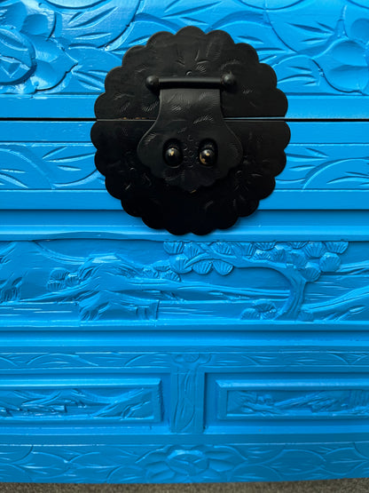 Beautiful Blue Camphor Chest