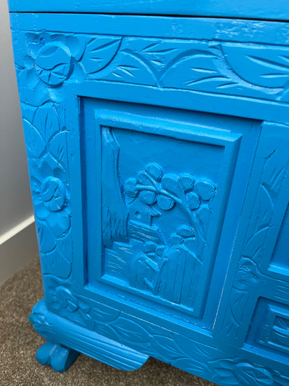 Beautiful Blue Camphor Chest