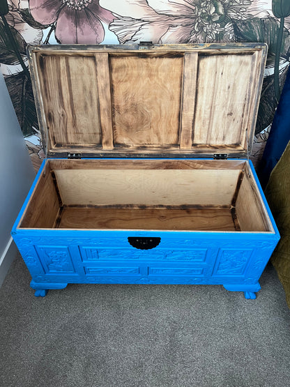 Beautiful Blue Camphor Chest