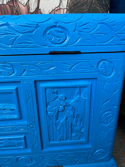 Beautiful Blue Camphor Chest