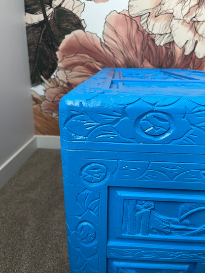 Beautiful Blue Camphor Chest
