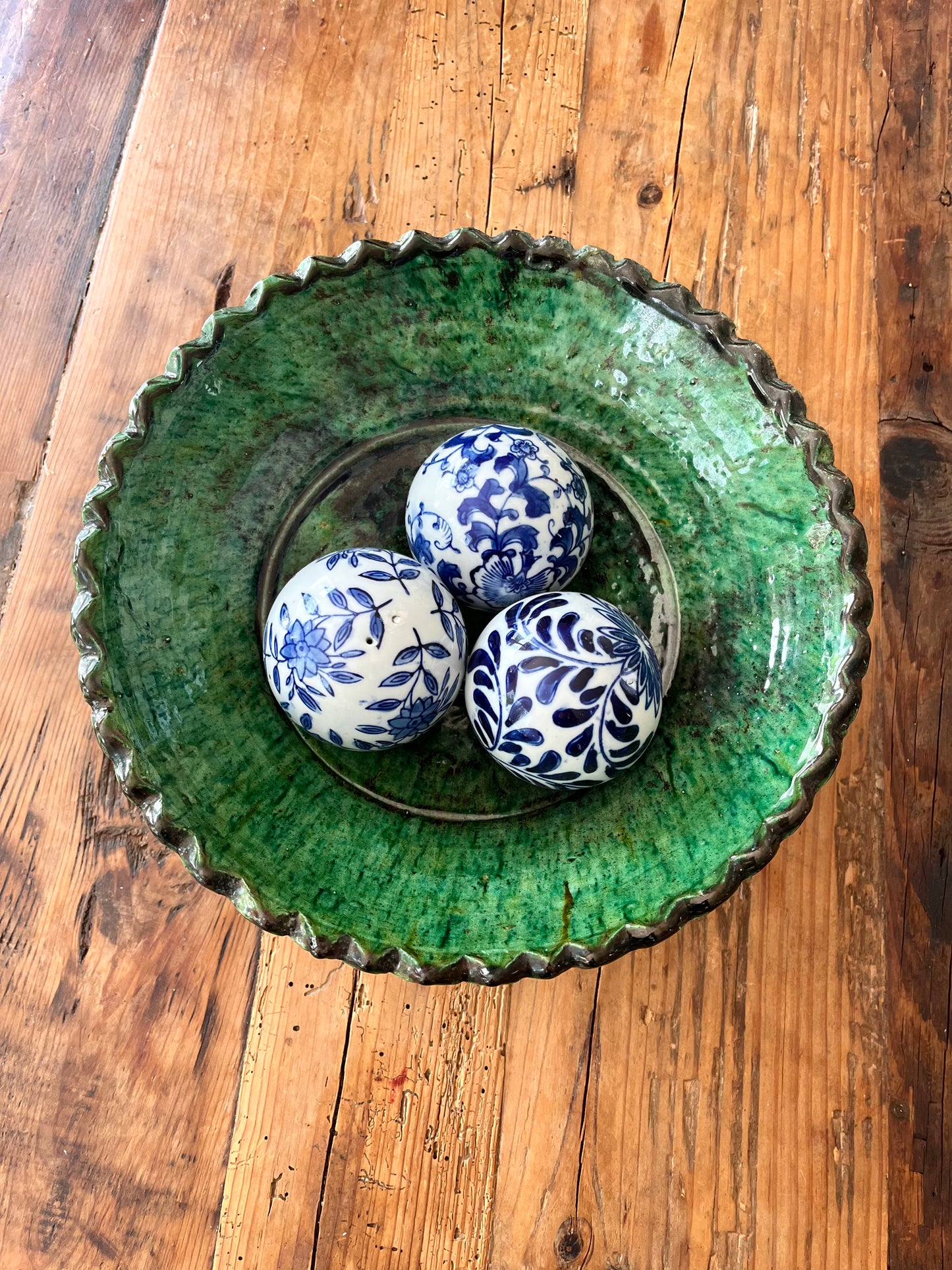 Moroccan Pedestal Zigzag Bowl