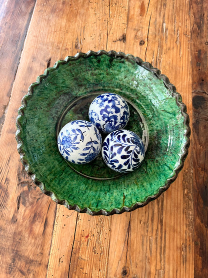 Moroccan Pedestal Zigzag Bowl