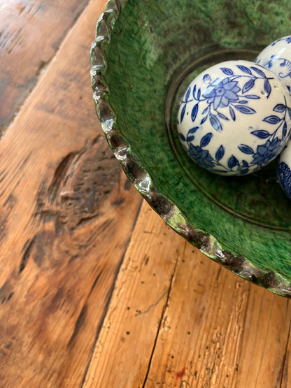 Moroccan Pedestal Zigzag Bowl