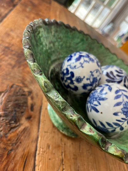 Moroccan Pedestal Zigzag Bowl