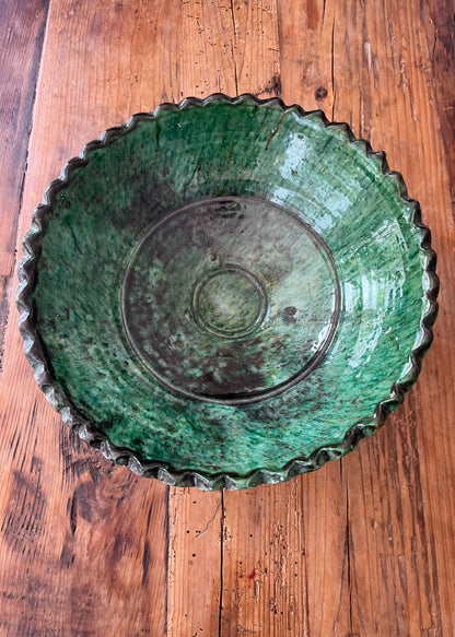 Moroccan Pedestal Zigzag Bowl
