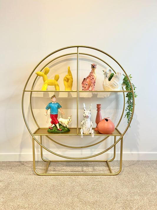 Gorgeous Gold Shelving Unit