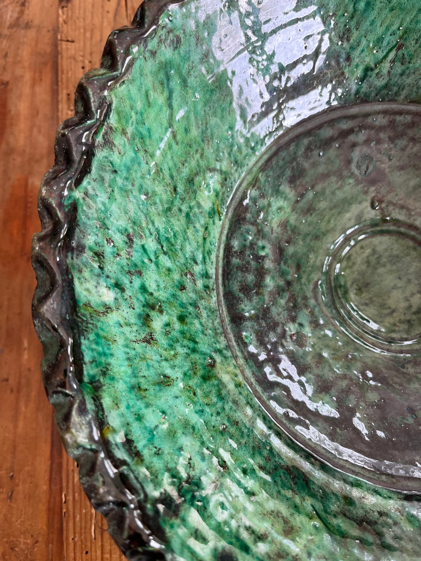 Moroccan Pedestal Zigzag Bowl