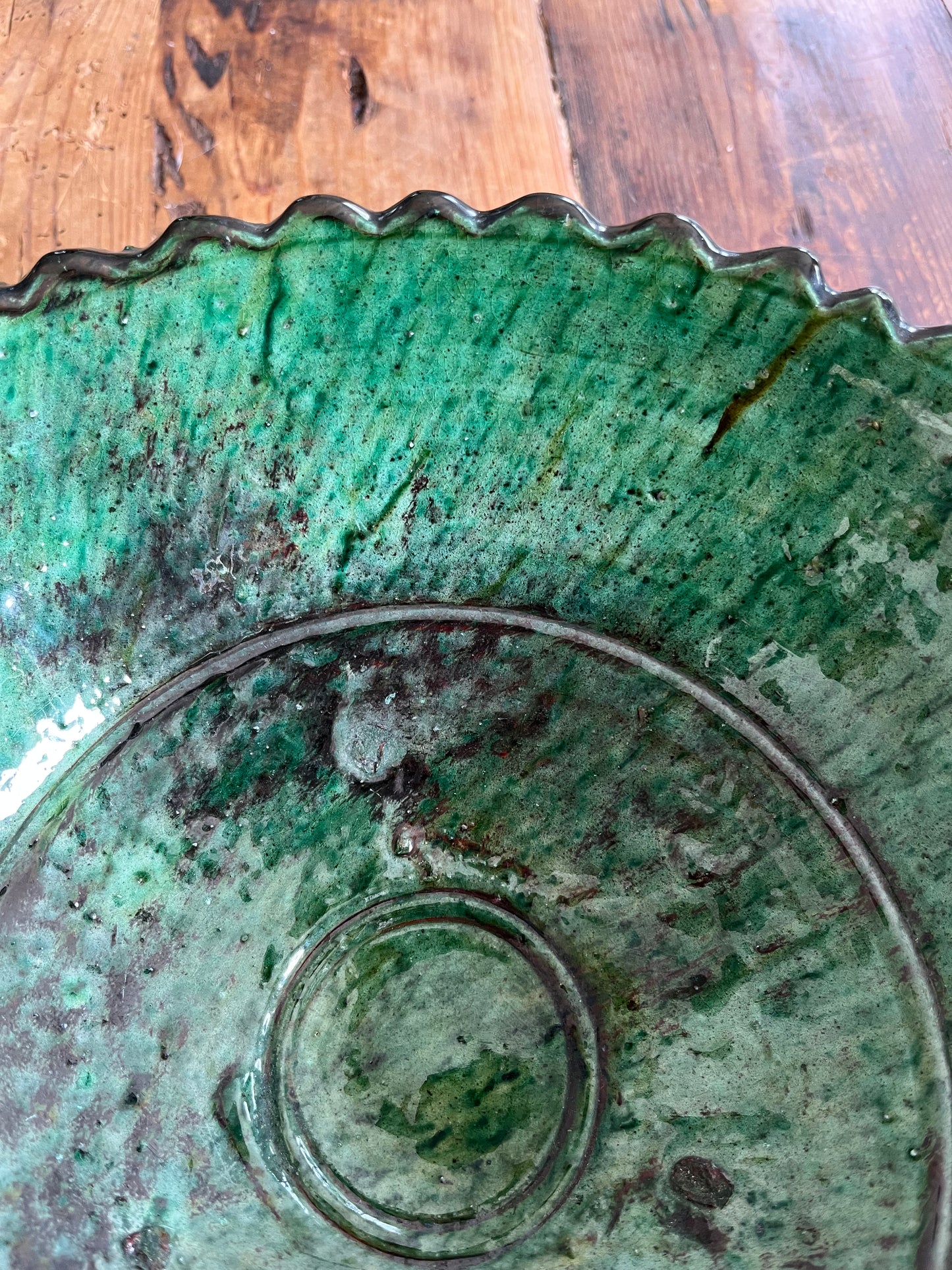 Moroccan Pedestal Zigzag Bowl