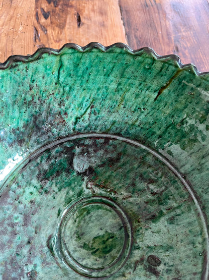 Moroccan Pedestal Zigzag Bowl
