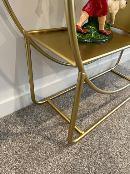 Gorgeous Gold Shelving Unit