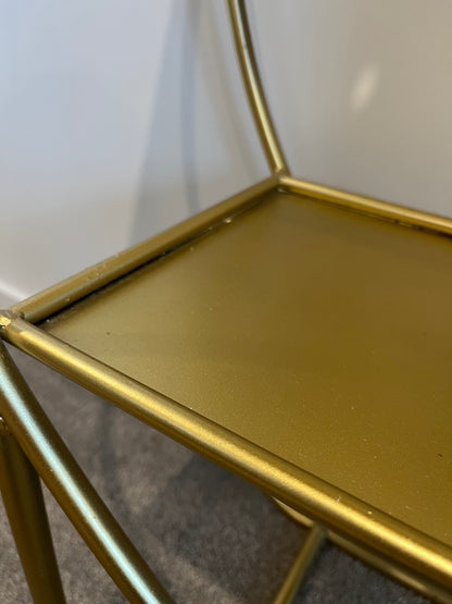 Gorgeous Gold Shelving Unit