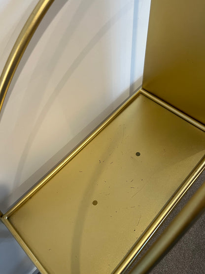 Gorgeous Gold Shelving Unit