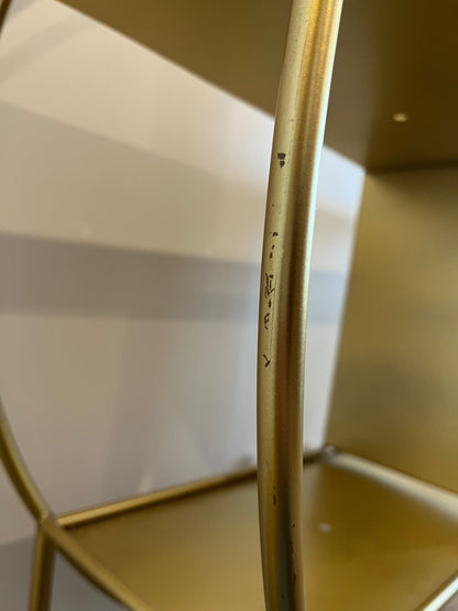 Gorgeous Gold Shelving Unit