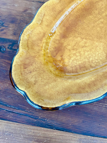 Lovely Scalloped Ceramic Platter
