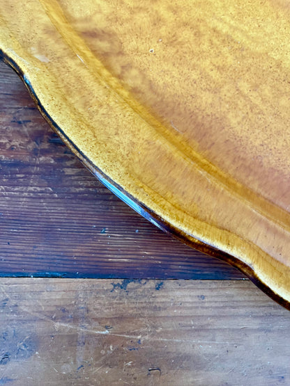 Lovely Scalloped Ceramic Platter