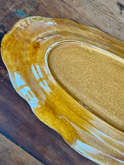 Lovely Scalloped Ceramic Platter
