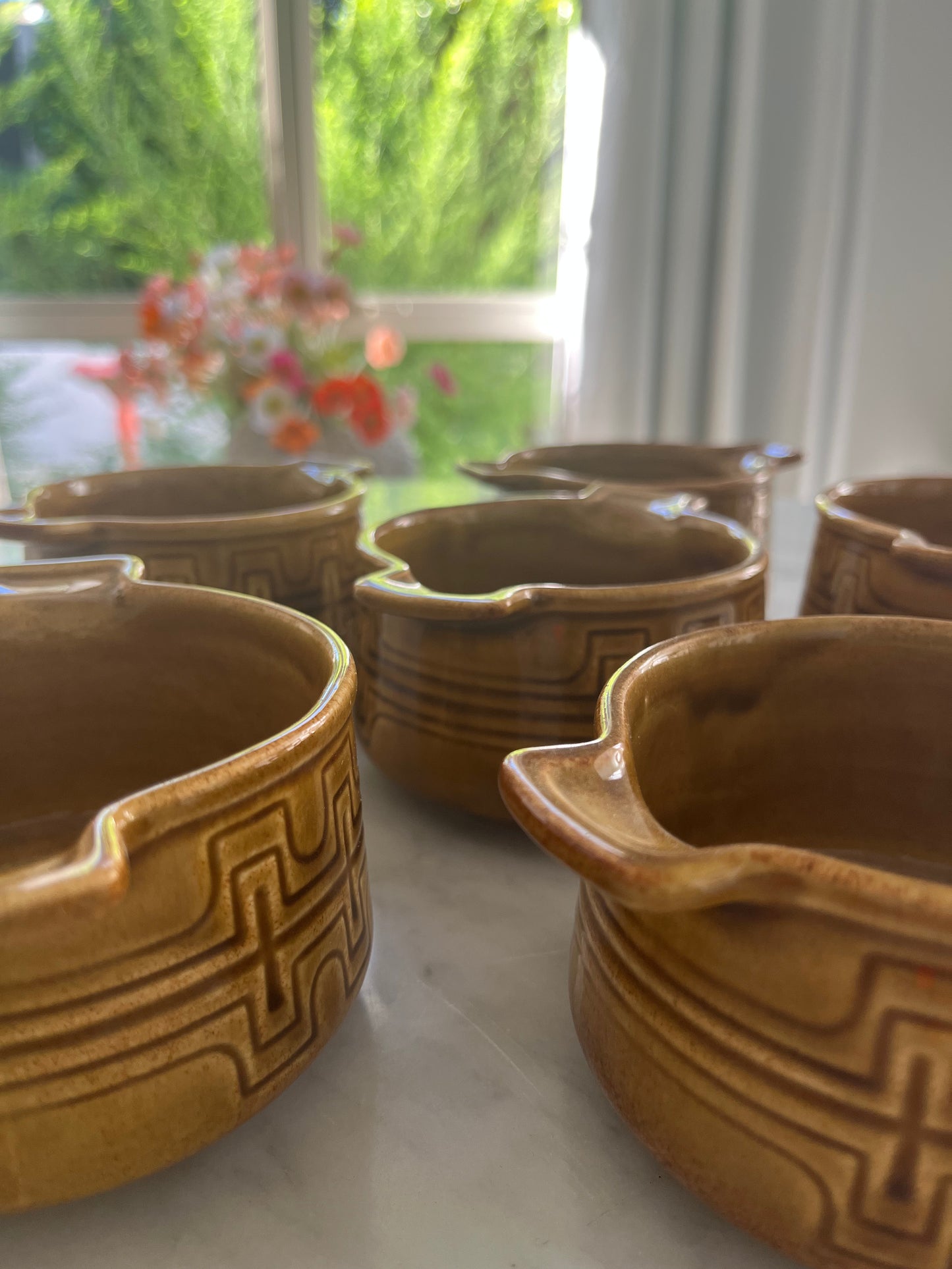 Set of 6 x Crown Lynn Bowls