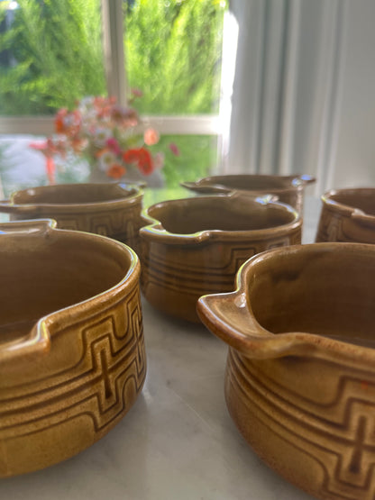 Set of 6 x Crown Lynn Bowls