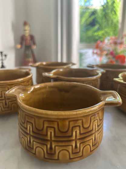 Set of 6 x Crown Lynn Bowls