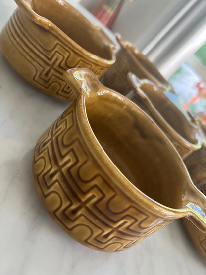Set of 6 x Crown Lynn Bowls