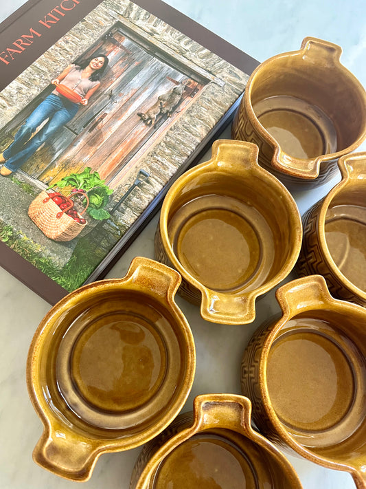 Set of 6 x Crown Lynn Bowls