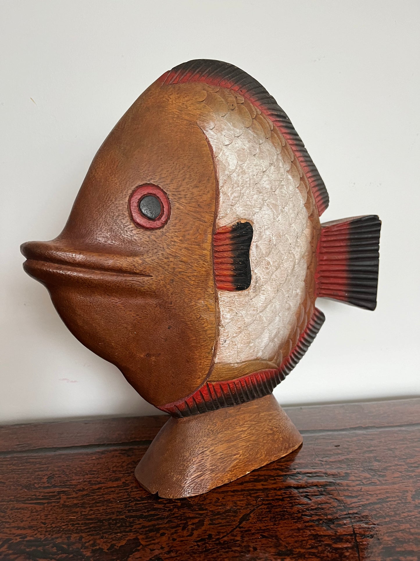 Funky Wooden Fish Ornament