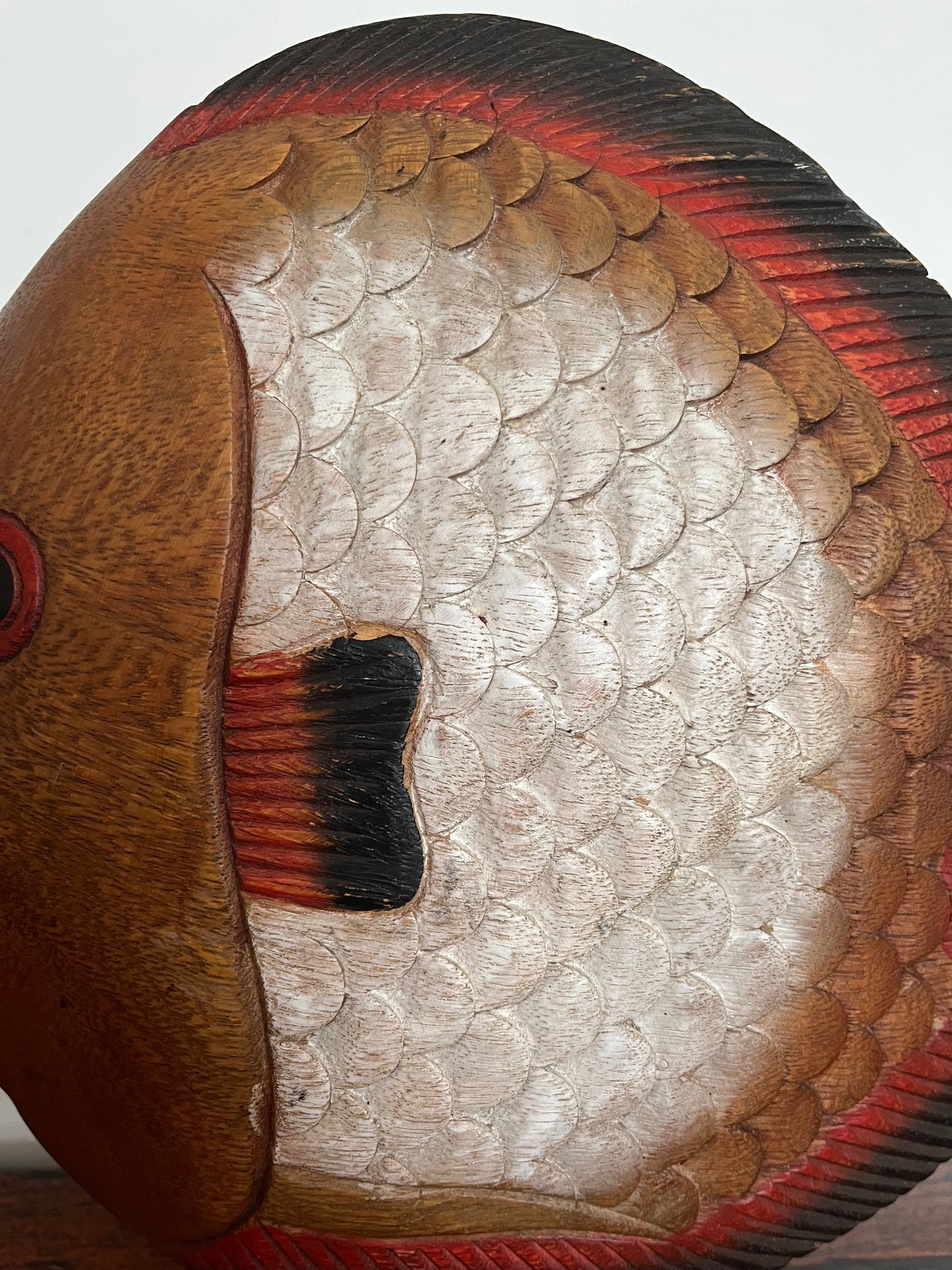 Funky Wooden Fish Ornament