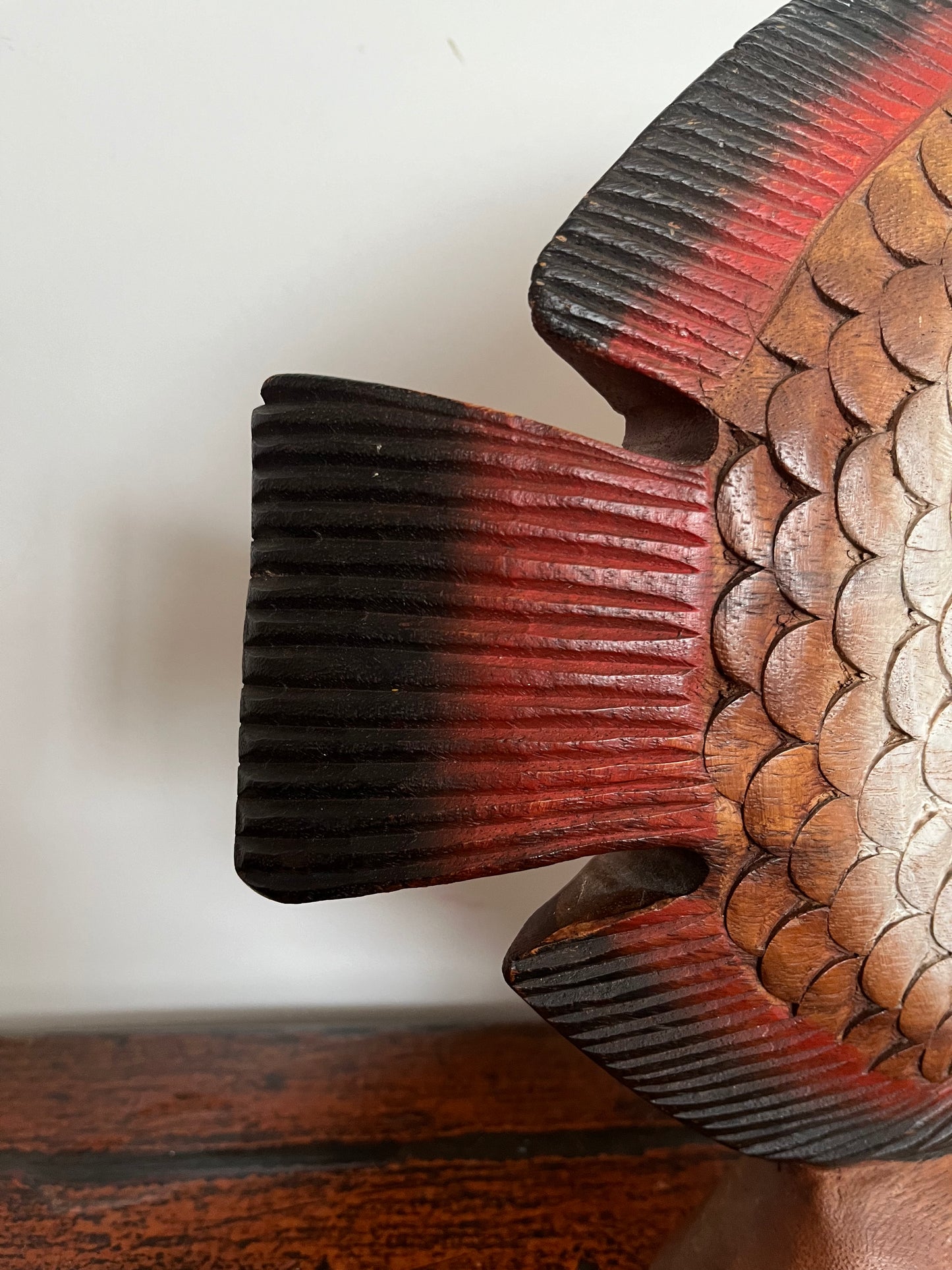 Funky Wooden Fish Ornament