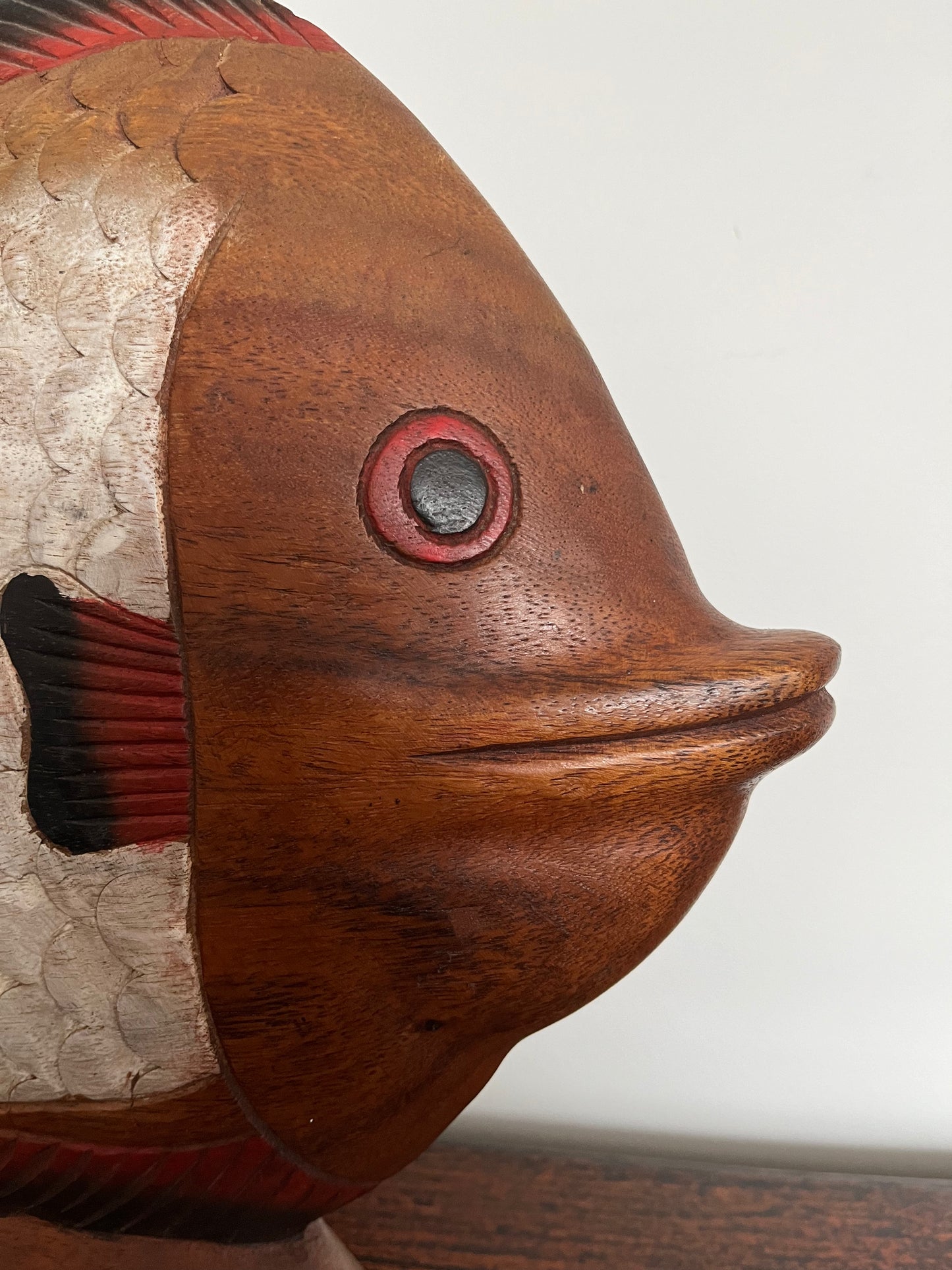 Funky Wooden Fish Ornament