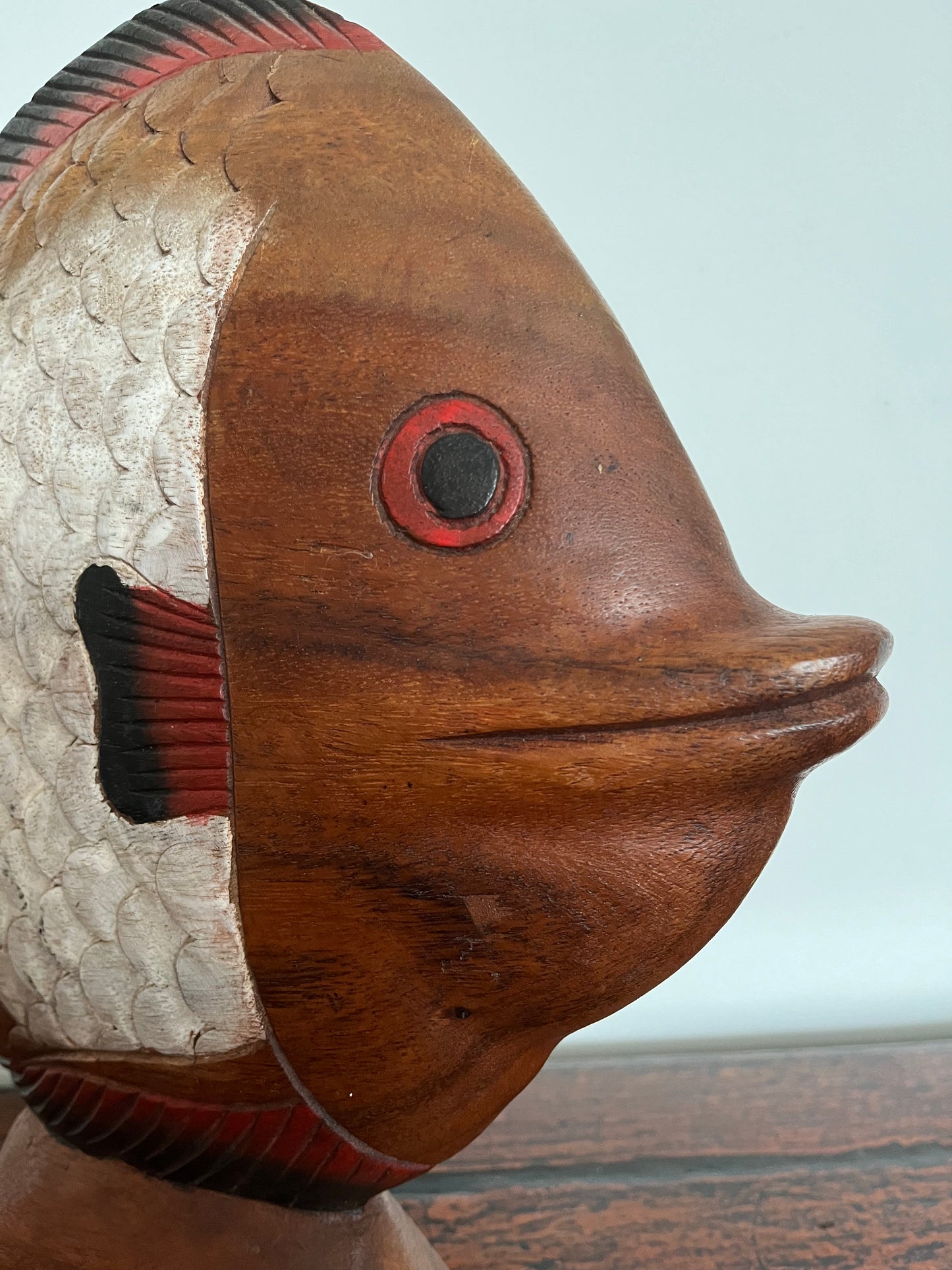 Funky Wooden Fish Ornament