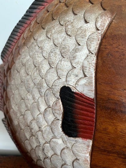 Funky Wooden Fish Ornament