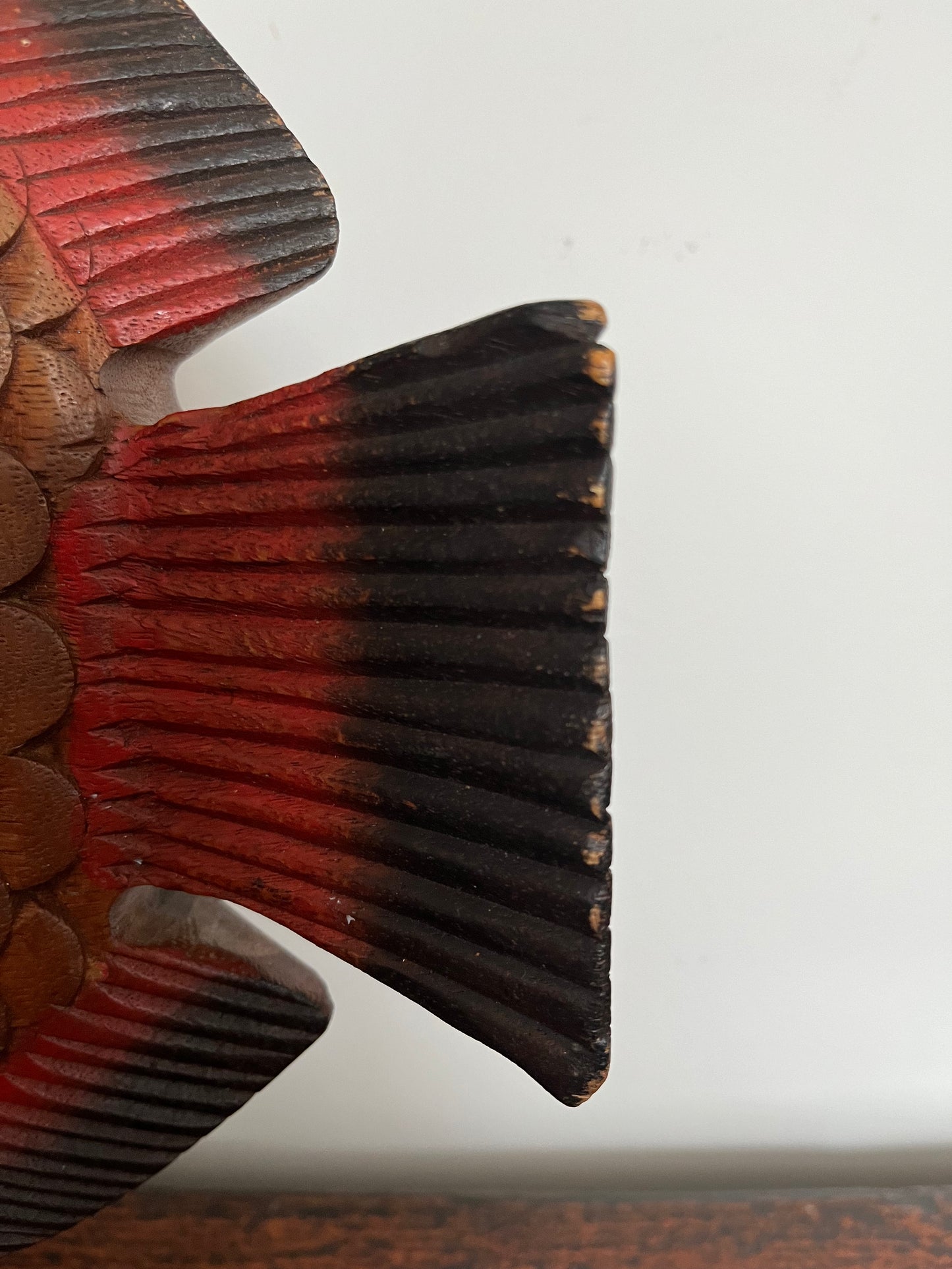 Funky Wooden Fish Ornament