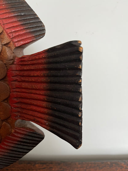 Funky Wooden Fish Ornament