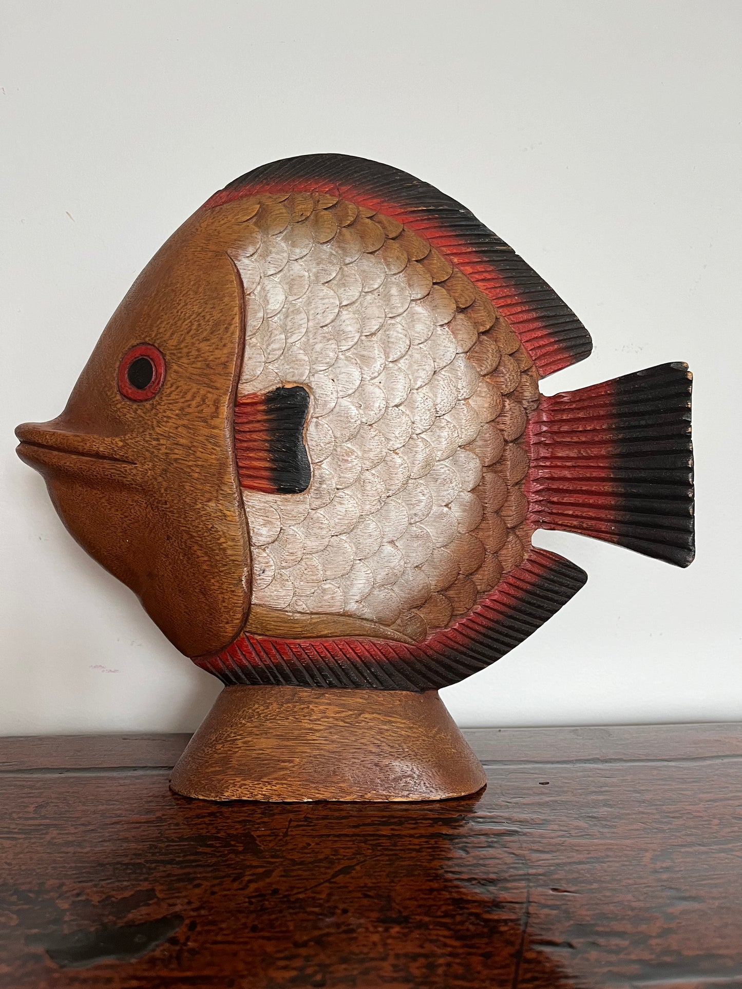 Funky Wooden Fish Ornament
