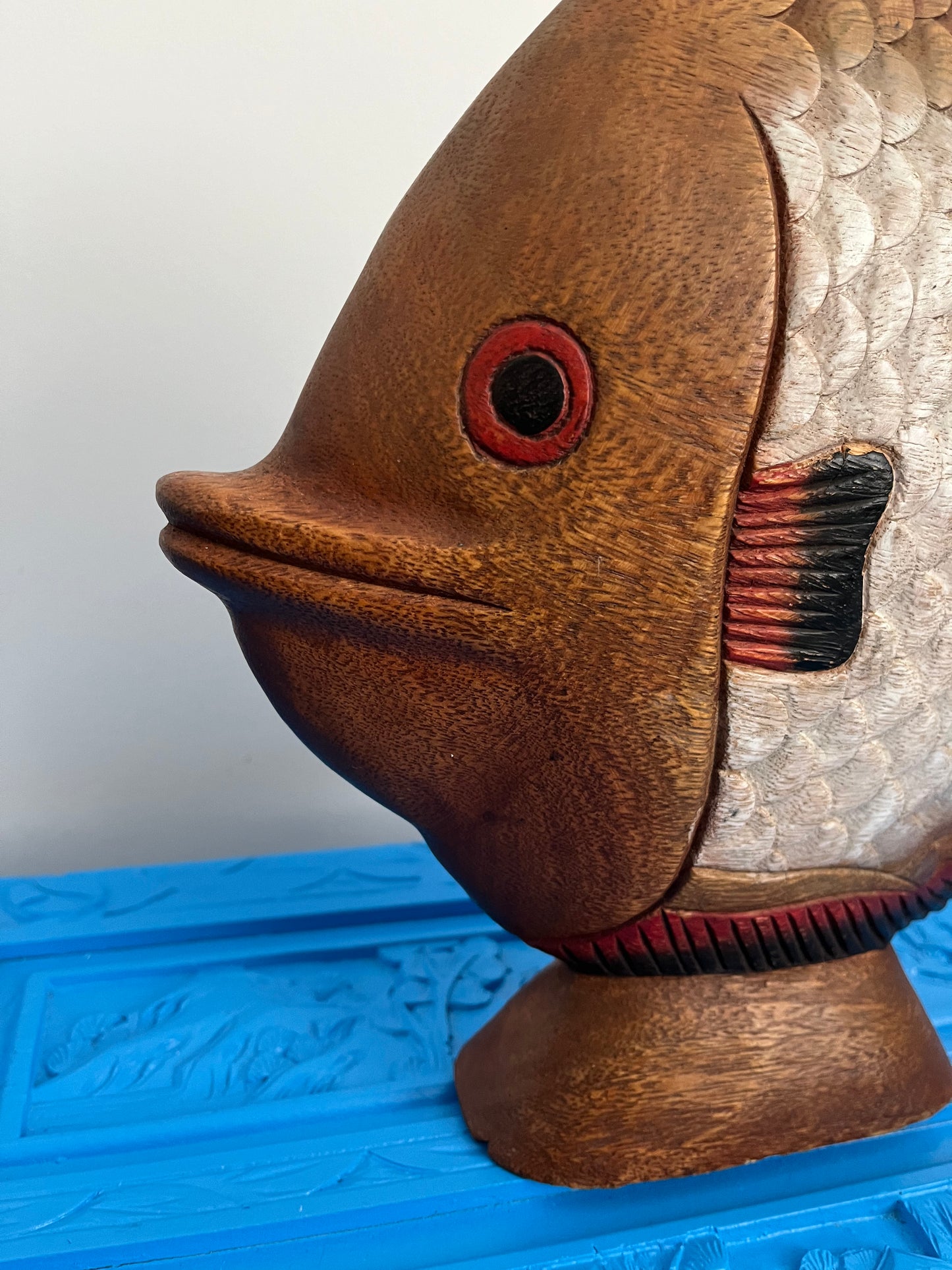 Funky Wooden Fish Ornament