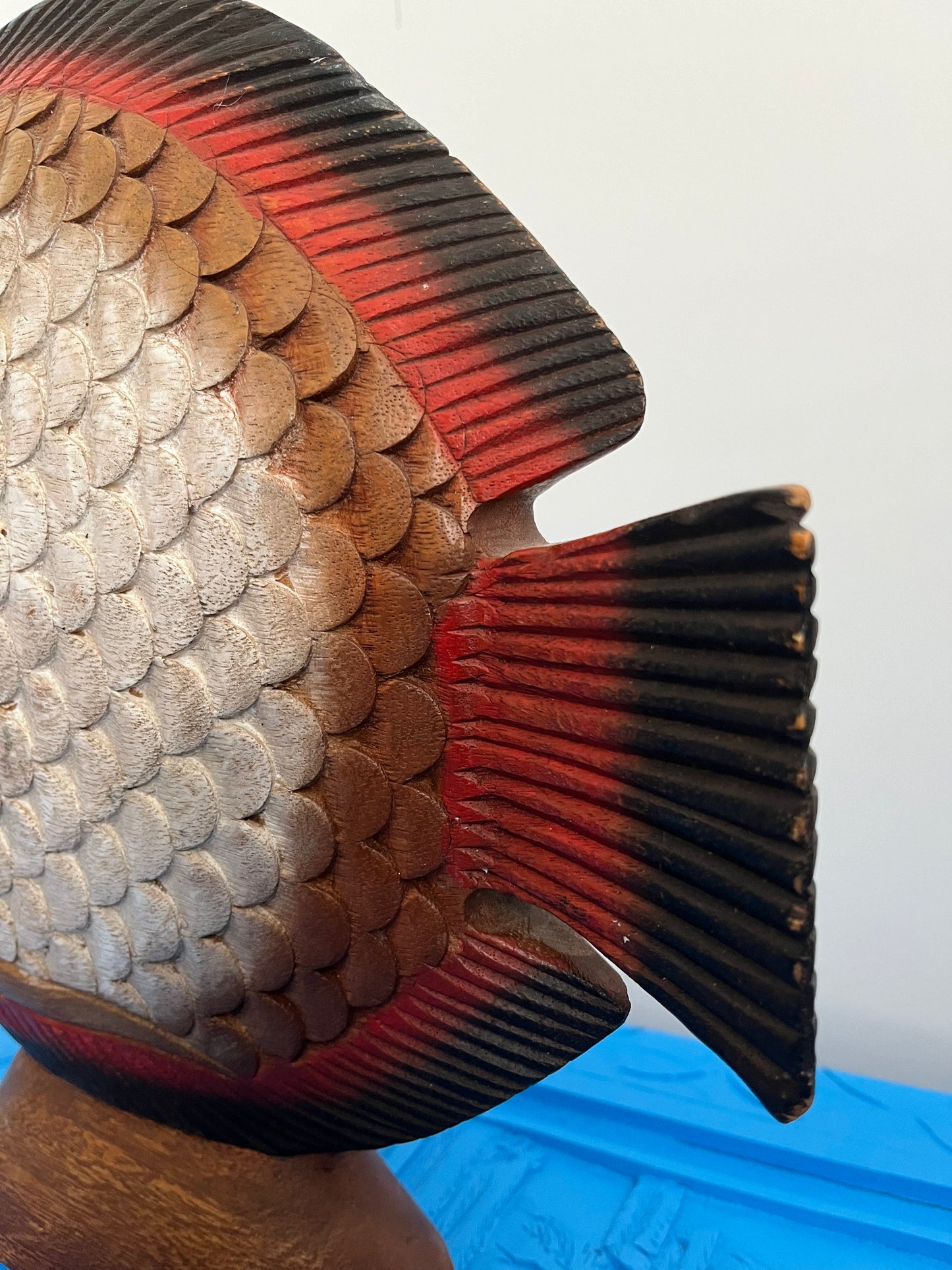 Funky Wooden Fish Ornament