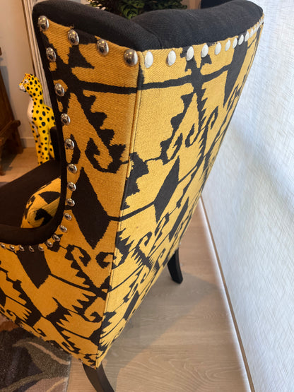 Beautiful Wingback Fabric Armchair ( 2 available )