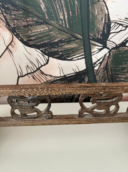 Lovely Oriental Wooden Jewellery Stand