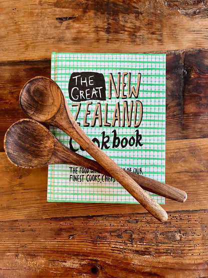 Cookbook and Wooden Spoon Set