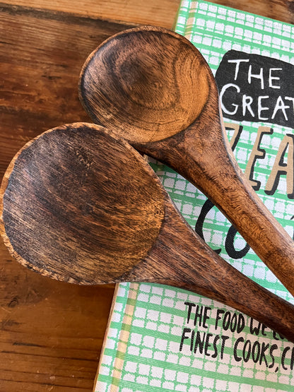 Cookbook and Wooden Spoon Set