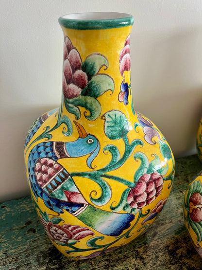 Stunning Trio of Vases