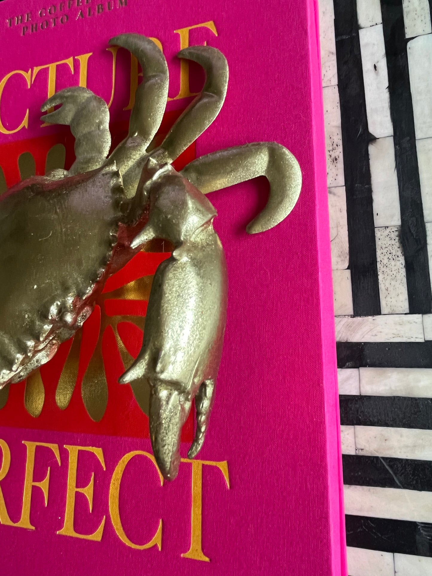 Gorgeous Gold Crab Decor