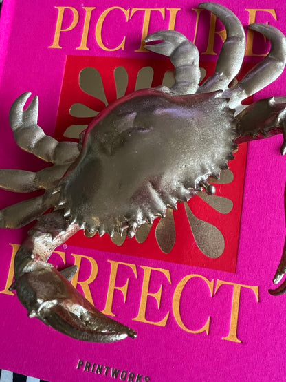 Gorgeous Gold Crab Decor