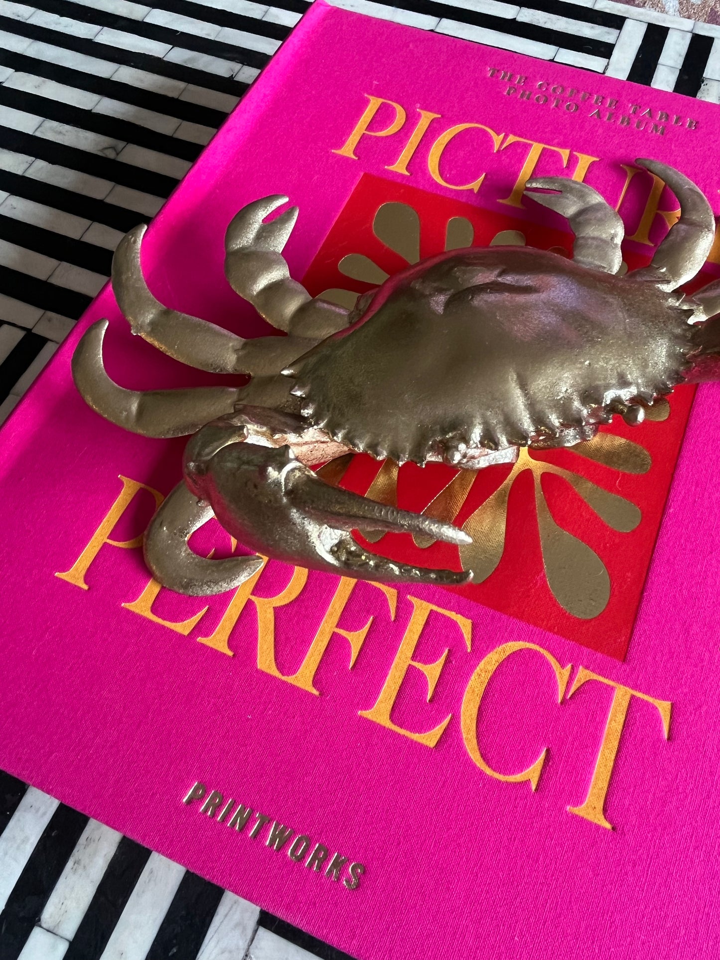 Gorgeous Gold Crab Decor