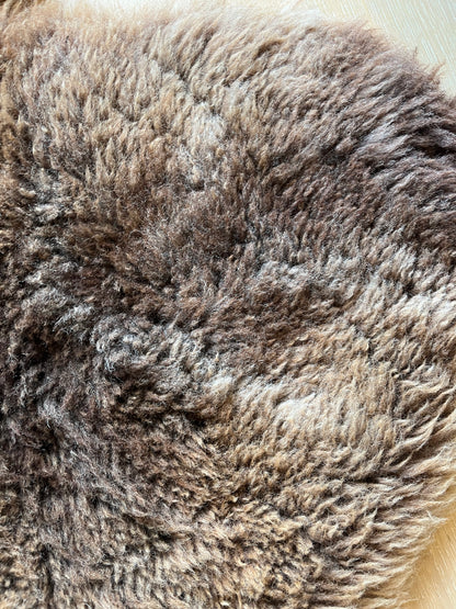 Brown and Beautiful Sheepskin Rug